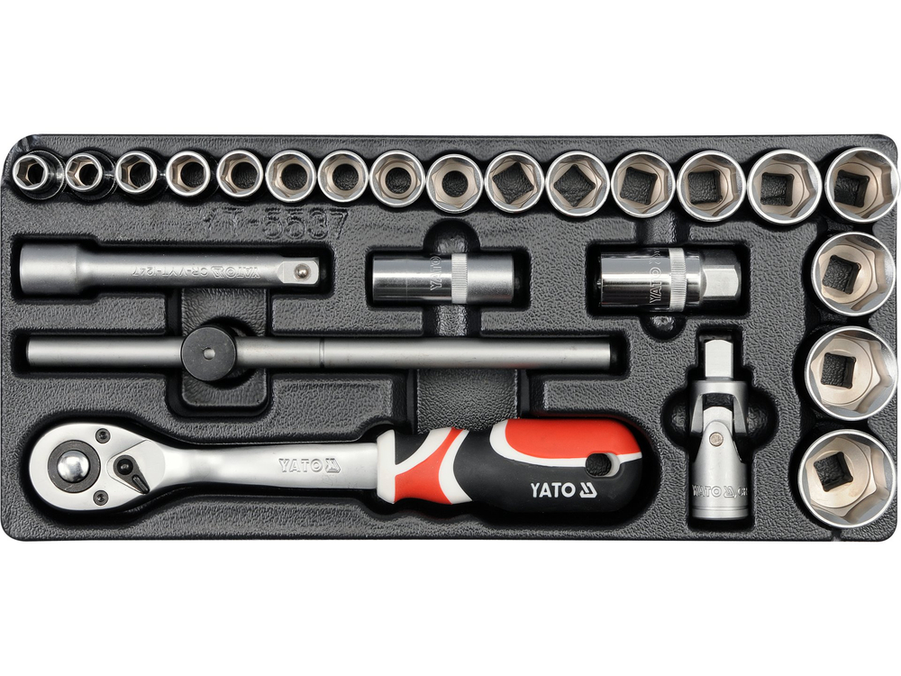 Набор инструмента в ложементе 1/3 YATO, 24 предмета