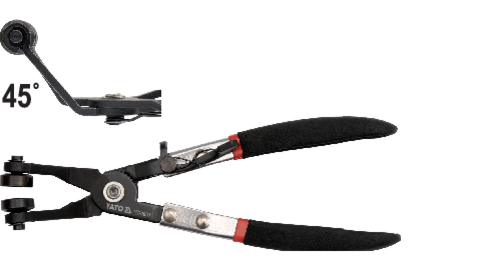 Щипцы для шланговых хомутов 45° YATO