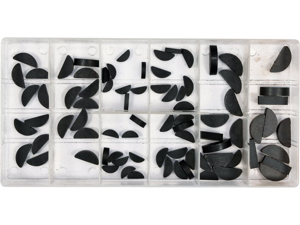 Полукруглые шпонки YATO, 80 предметов