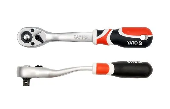 Трещотка для головок изогнутая 1/2" YATO