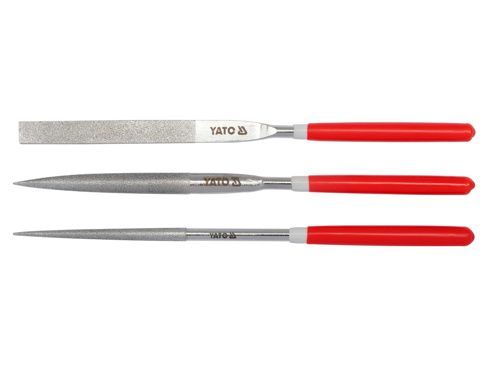 Набор алмазных надфилей YATO, 3 предмета