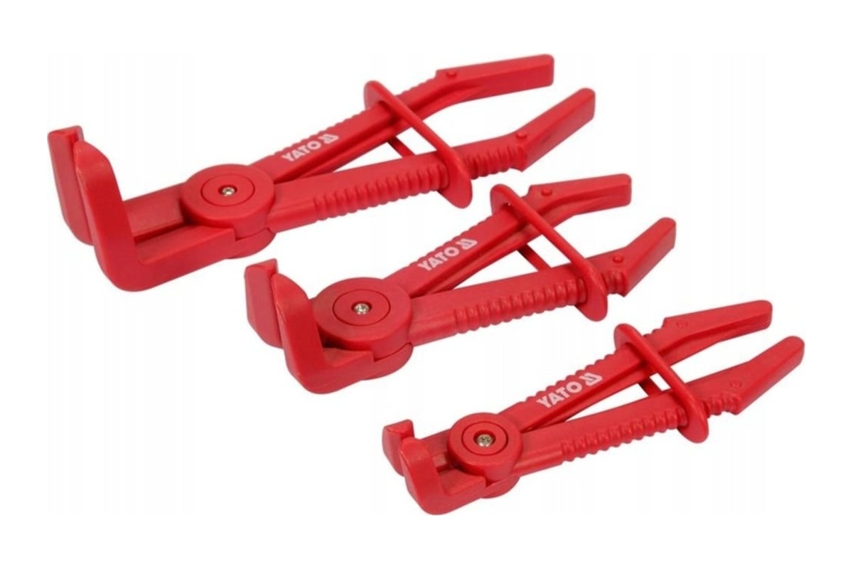 Набор изогнутых зажимов для шлангов, 3 предмета YATO