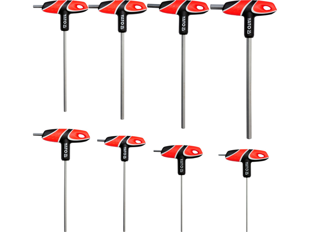 Набор Т-образных шестигранных ключей, 8 предметов YATO