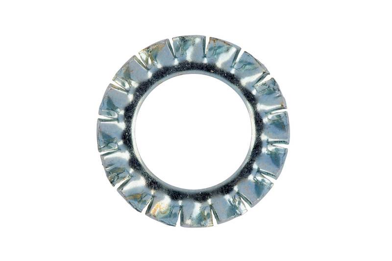 Стопорная шайба с наружными зубцами, форма A