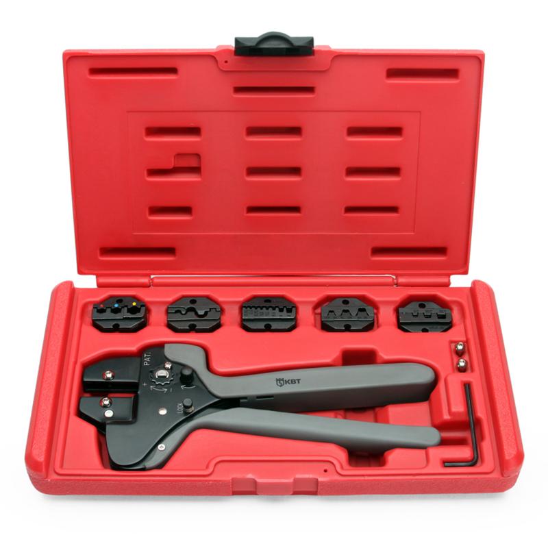 Пресс-клещи со сменными матрицами в наборе