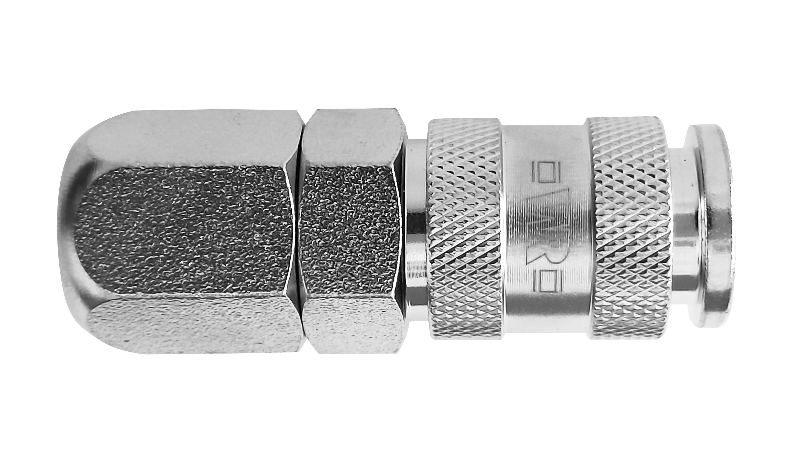 Быстросъемный соединитель для подачи сжатого воздуха с гайкой. Удобное соединение