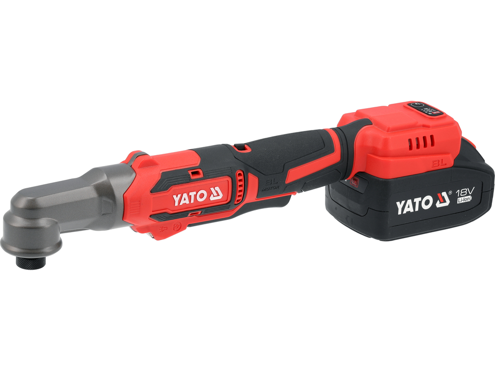 Винтоверт угловой аккумуляторный бесщёточный HEX 1/4" 18В 160 Нм YATO