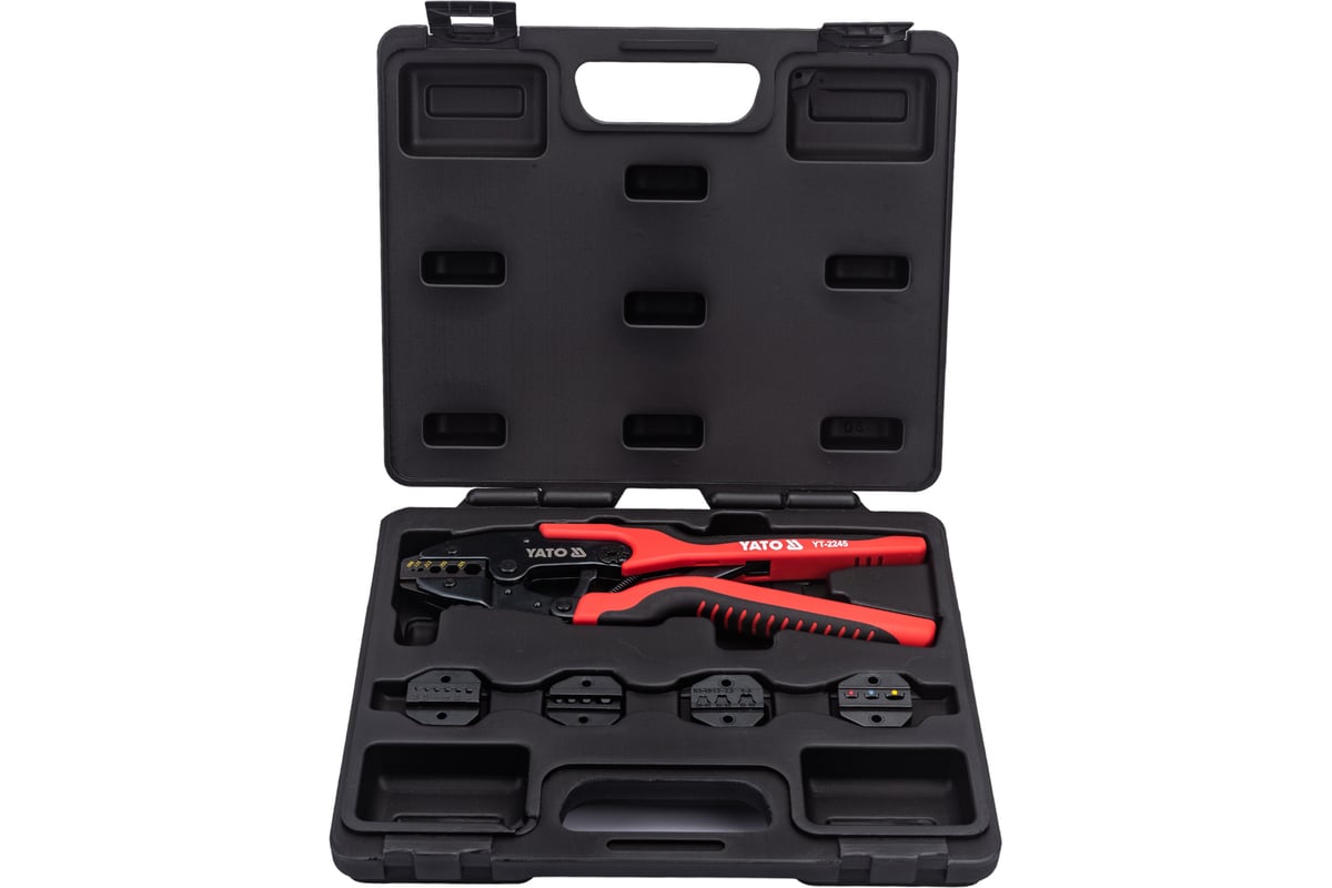 Пресс-клещи со сменными матрицами, набор YATO-2245