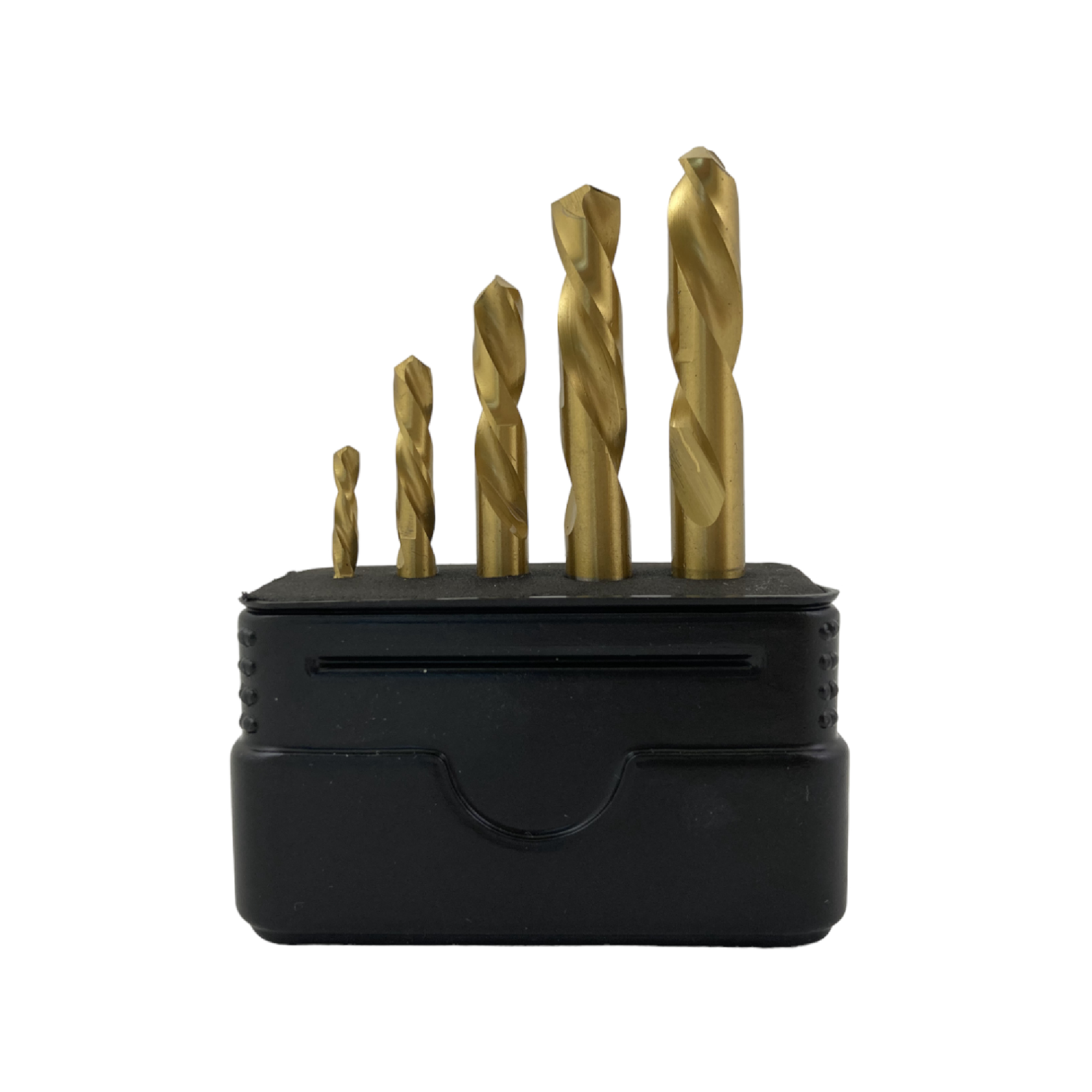 Набор левосторонних спиральных сверл HSCO-TiN, 5 шт.