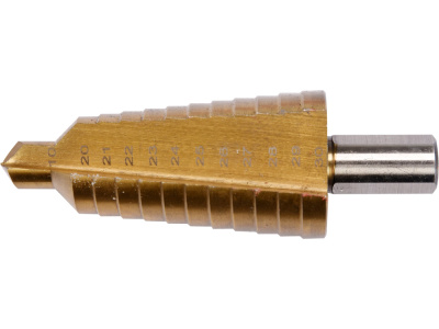 СВЕРЛО-СТУПЕНЧАТОЕ-HSS-TIN-10-30ММ-12-СТУПЕНЕЙ_#YT-44746