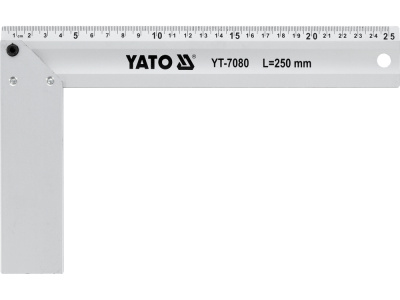 УГОЛЬНИК АЛЮМИНИЕВЫЙ 250ММ YT-7080   бывший арт. 5997742537