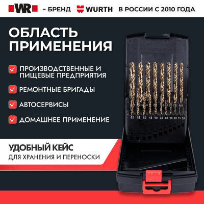 НАБОР СВЕРЛ HSCO D338N D1 10 19ШТ   бывший арт. 0617400001