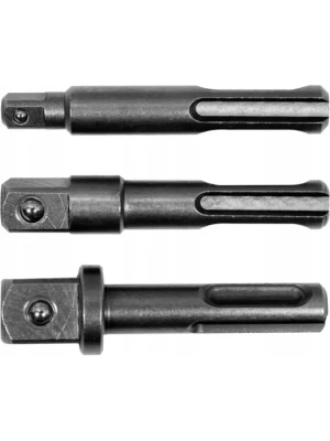 НАБОР АДАПТЕРОВ SDS PLUS ДЛЯ ТОРЦ ГОЛОВОК 1/4 3/8 1/2 YT-04686