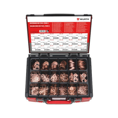 НАБОР УПЛОТ МЕДНЫХ КОЛЕЦ DIN7603 SYSTEMKOFFER