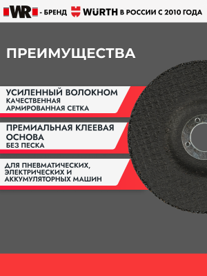 КРУГ ШЛИФОВАЛЬНЫЙ НЕРЖА ВОГНУТЫЙ 125Х6.0Х22.2   бывший арт. 0669381256