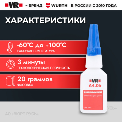 МОМЕНТАЛЬНЫЙ КЛЕЙ ДЛЯ ЭЛАСТОМЕРОВ 20Г