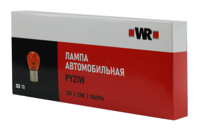 АВТОЛАМПА WR PY21W BAU15S 12V 21W