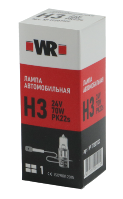 ЛАМПА АВТОМОБИЛЬНАЯ H3 24V 70W PK22S