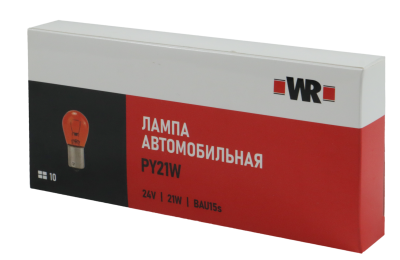 АВТОЛАМПА WR PY21W BAU15S 24V 21W