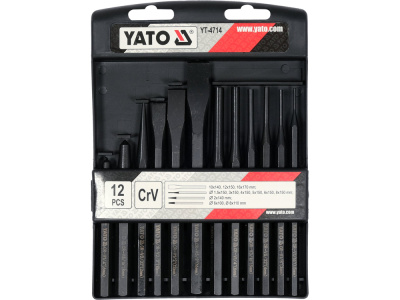 НАБОР ЗУБИЛ/ПРОБОЙНИКОВ/КЕРНОВ 12ПР YT-4714