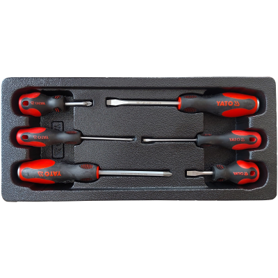 ЛОЖЕМЕНТ 1/3 НАБОР ОТВЕРТОК SL/PH 6ПР YT-55280T1 2