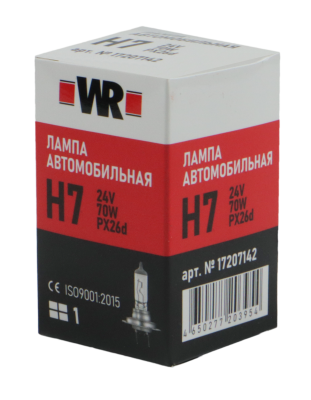 ЛАМПА АВТОМОБИЛЬНАЯ H7 24V 70W PX26D