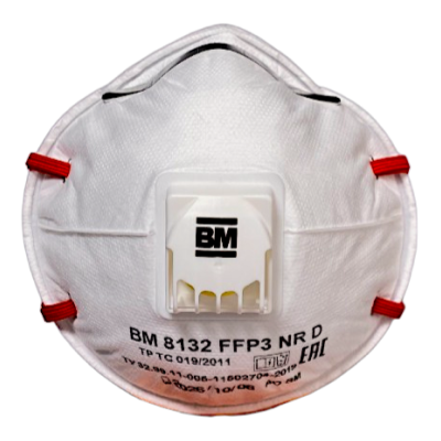 РЕСПИРАТОР FFP3 BM 8132 С КЛАПАНОМ ВЫДОХА