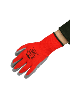 ПЕРЧАТКИ НИТРИЛ КРАСН./СЕР. Р.10   бывший арт. 0899403110