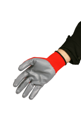 ПЕРЧАТКИ НИТРИЛ КРАСН./СЕР. Р.10   бывший арт. 0899403110