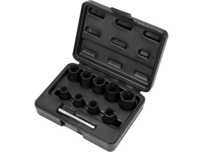 НАБОР ДЛЯ ИЗВЛЕЧЕНИЯ ОБЛОМАННЫХ БОЛТОВ YT-0603