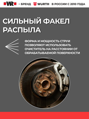 ОЧИСТИТЕЛЬ ТОРМОЗОВ WR 500МЛ   бывший арт. 0890108730