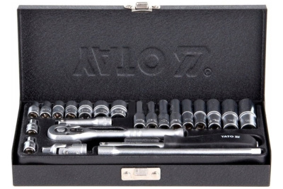 НАБОР ГОЛОВОК ТОРЦЕВЫХ 1/4" 23ПР YT-14421