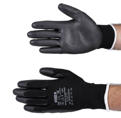 ПЕРЧАТКИ EN388 PUR BLACK Р.6