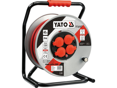УДЛИНИТЕЛЬ СЕТЕВОЙ НА КАТУШКЕ 40М YT-8107