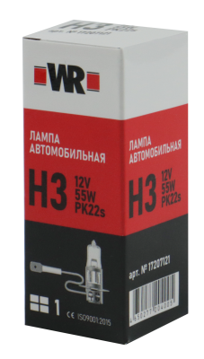 ЛАМПА АВТОМОБИЛЬНАЯ H3 12V 55W PK22S