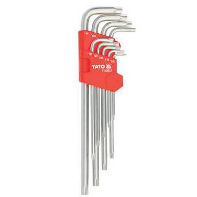 НАБОР КЛЮЧЕЙ Г ОБР TORX 9ПР YT-58827